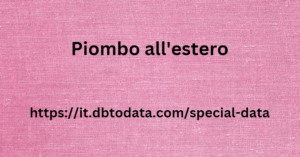 Piombo all'estero