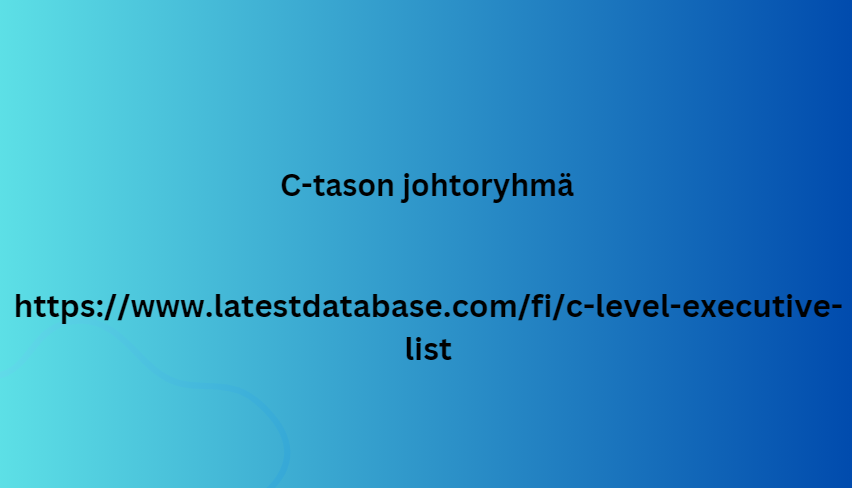 C-tason johtoryhmä