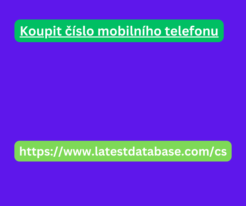 Koupit číslo mobilního telefonu