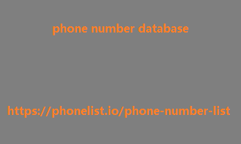 phone number database